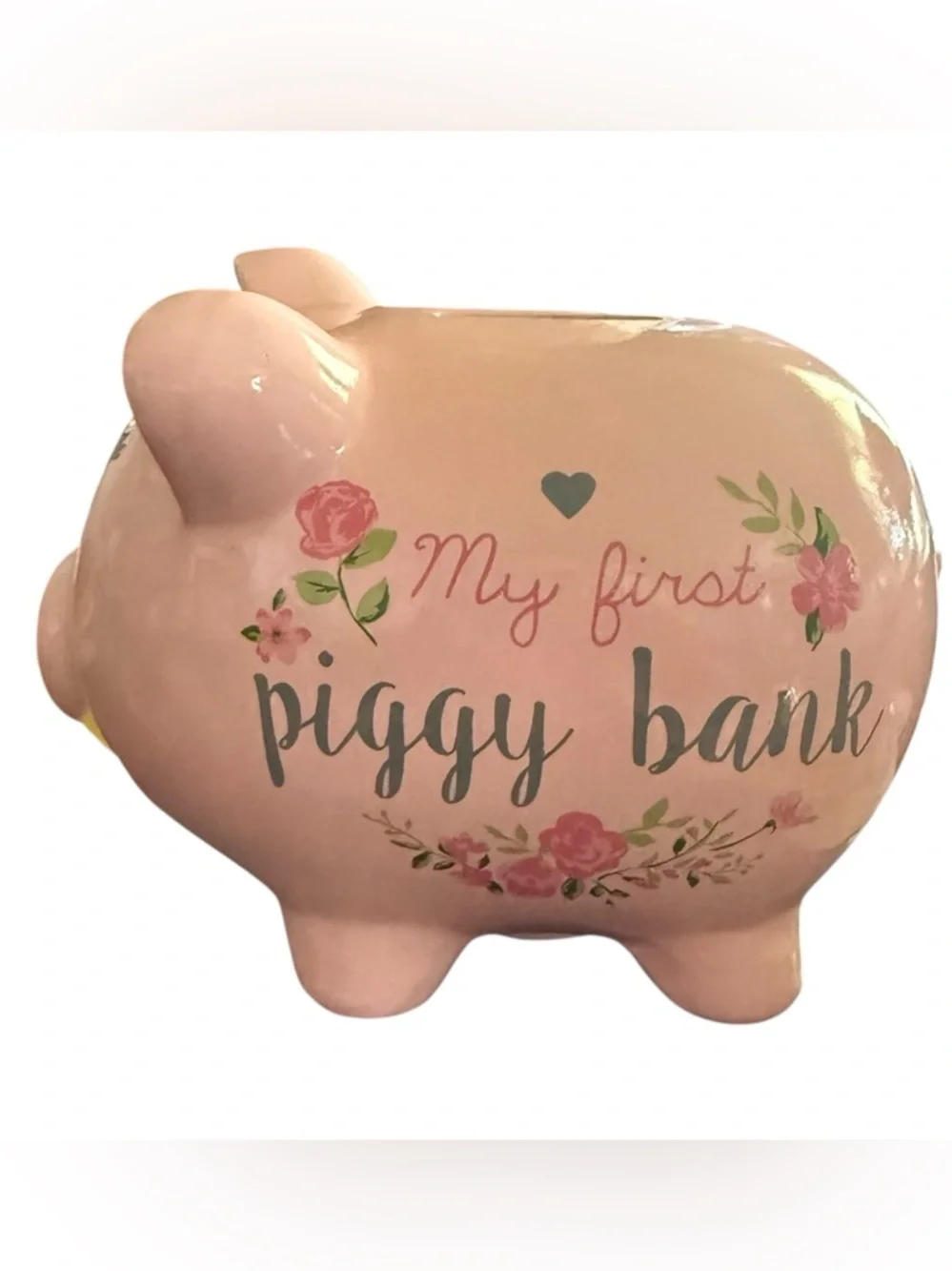 My First Piggy Bank Ceramic Pig
